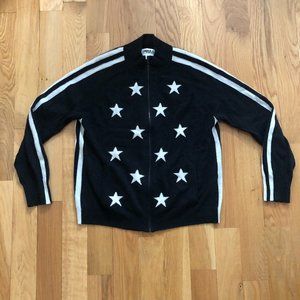 Threads of Privilege Cashmere Star Zip Sweater
